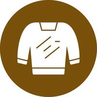 Sweater Glyph Circle Icon vector
