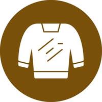 Sweater Glyph Circle Icon vector