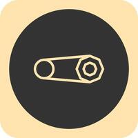 Brooch Linear Round Icon vector