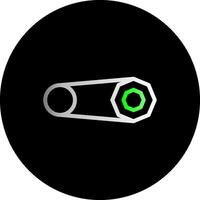 Brooch Dual Gradient Circle Icon vector