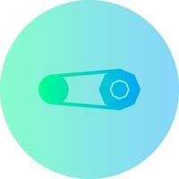 Brooch Gradient Circle Icon vector