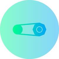 Brooch Gradient Circle Icon vector