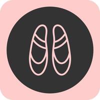 Ballet Flat Linear Round Icon vector