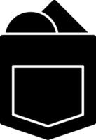 Pocket Square Glyph Icon vector