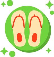 Flip Flop Tailed Color Icon vector