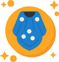 Poncho Tailed Color Icon vector