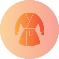 Kimono Gradient Circle Icon vector