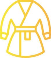 Kimono Linear Gradient Icon vector