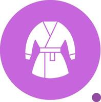 kimono glifo sombra icono vector