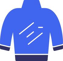 Turtleneck Solid Two Color Icon vector