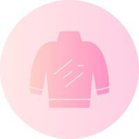 Turtleneck Gradient Circle Icon vector