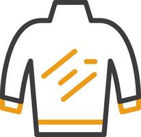 Turtleneck Line Circle Icon vector