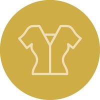 Blouse Line Multi color Icon vector