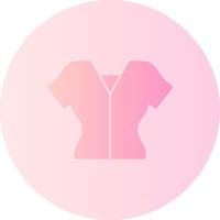 blusa degradado circulo icono vector