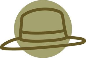 Fedora Linear Circle Icon vector