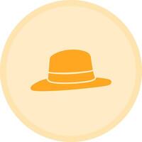 Fedora Multicolor Circle Icon vector