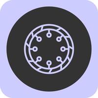 Bangle Linear Round Icon vector