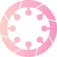 Bangle Solid Multi Gradient Icon vector