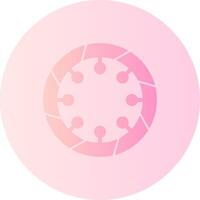 Bangle Gradient Circle Icon vector