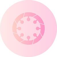 Bangle Gradient Circle Icon vector