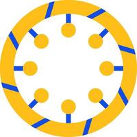 Bangle Flat Two Color Icon vector