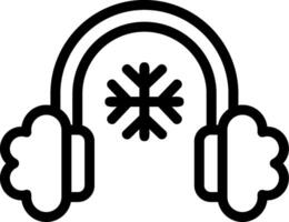 Earmuff Line Icon vector