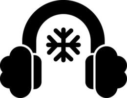 Earmuff Glyph Icon vector