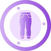 Jeggings Glyph Gradient Icon vector