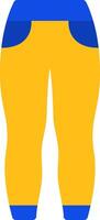 Jeggings Flat Two Color Icon vector