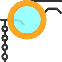 Monocle Flat Icon vector