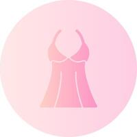 Lingerie Gradient Circle Icon vector