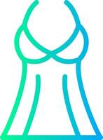 Lingerie Linear Gradient Icon vector