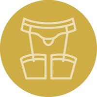 Garter Line Multi color Icon vector