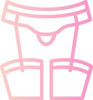 Garter Linear Gradient Icon vector