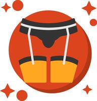 Garter Tailed Color Icon vector