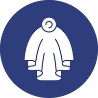 Veil Glyph Circle Icon vector