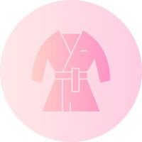 Kimono Gradient Circle Icon vector