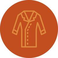 Trench Coat Line Multi color Icon vector