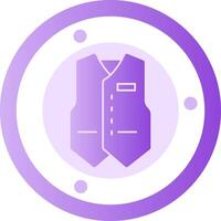 Waistcoat Glyph Gradient Icon vector