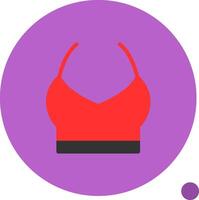 bandeau plano sombra icono vector