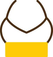 Bandeau Yellow Lieanr Circle Icon vector