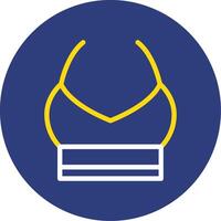 Bandeau Dual Line Circle Icon vector