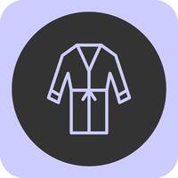 Tunic Linear Round Icon vector