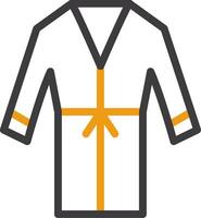 Tunic Line Circle Icon vector