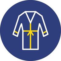 Tunic Dual Line Circle Icon vector