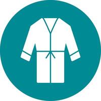 Tunic Glyph Circle Icon vector