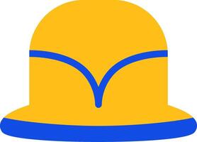 Safari Hat Flat Two Color Icon vector