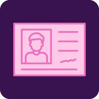 Identification Card Vector Icon