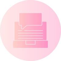 Swift Learn Gradient Circle Icon vector