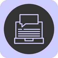 Swift Learn Linear Round Icon vector